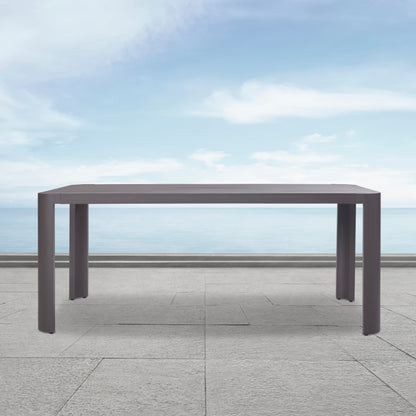 Sedona Outdoor 74In Dining Table, Bronze Aluminum