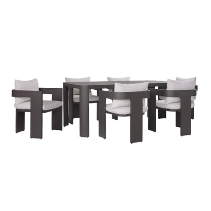 Sedona Outdoor 74In Dining Table, Bronze Aluminum
