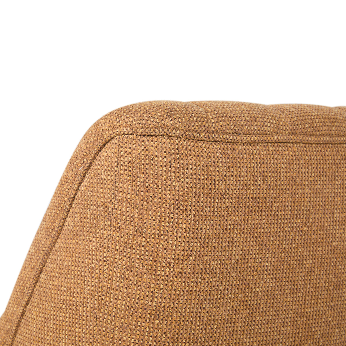 Bristol Fabric Channeled Swivel Chair, Orange