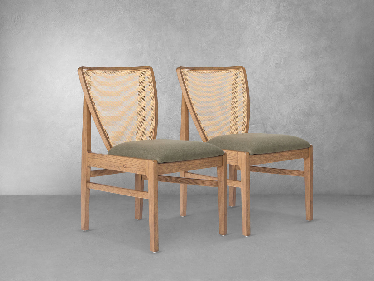 Prague Cane Back Chair, Set Of 2