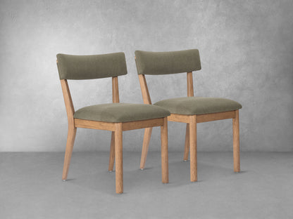 Prague Side Chair Set Of 2, Green