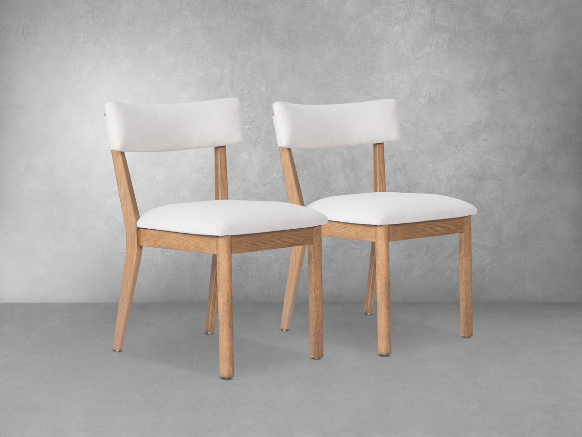 Prague Side Chair Set Of 2, Cream