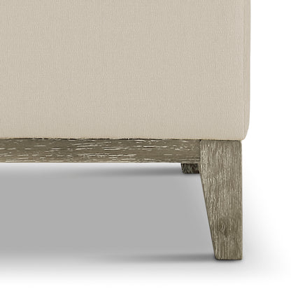 Gwen Stain Resistant Fabric Chesterfield Chair - Ivory