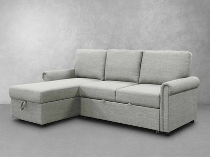 Hamilton Storage Sofa Bed Reversible Sectional - Gray