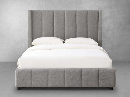 Winnie Channel Bed - Gray - Queen