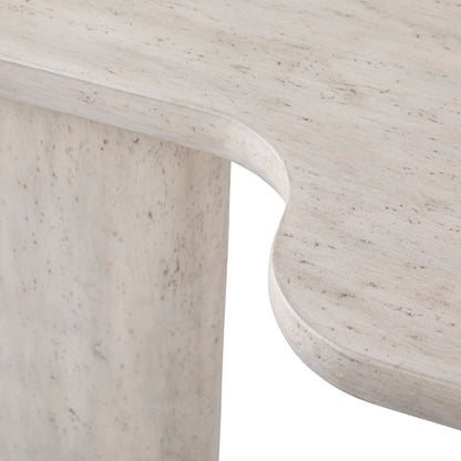 Vienna Faux Travertine Sofa Table