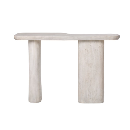 Vienna Faux Travertine Sofa Table