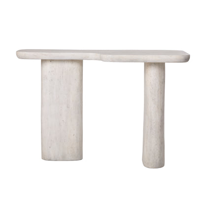 Vienna Faux Travertine Sofa Table