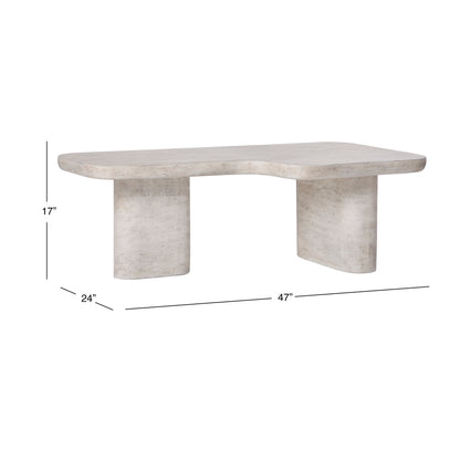 Vienna Faux Travertine Coffee Table