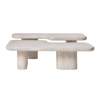 Vienna Faux Travertine Coffee Table