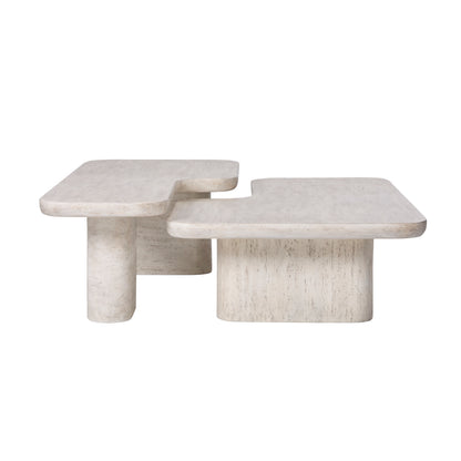 Vienna Faux Travertine Coffee Table