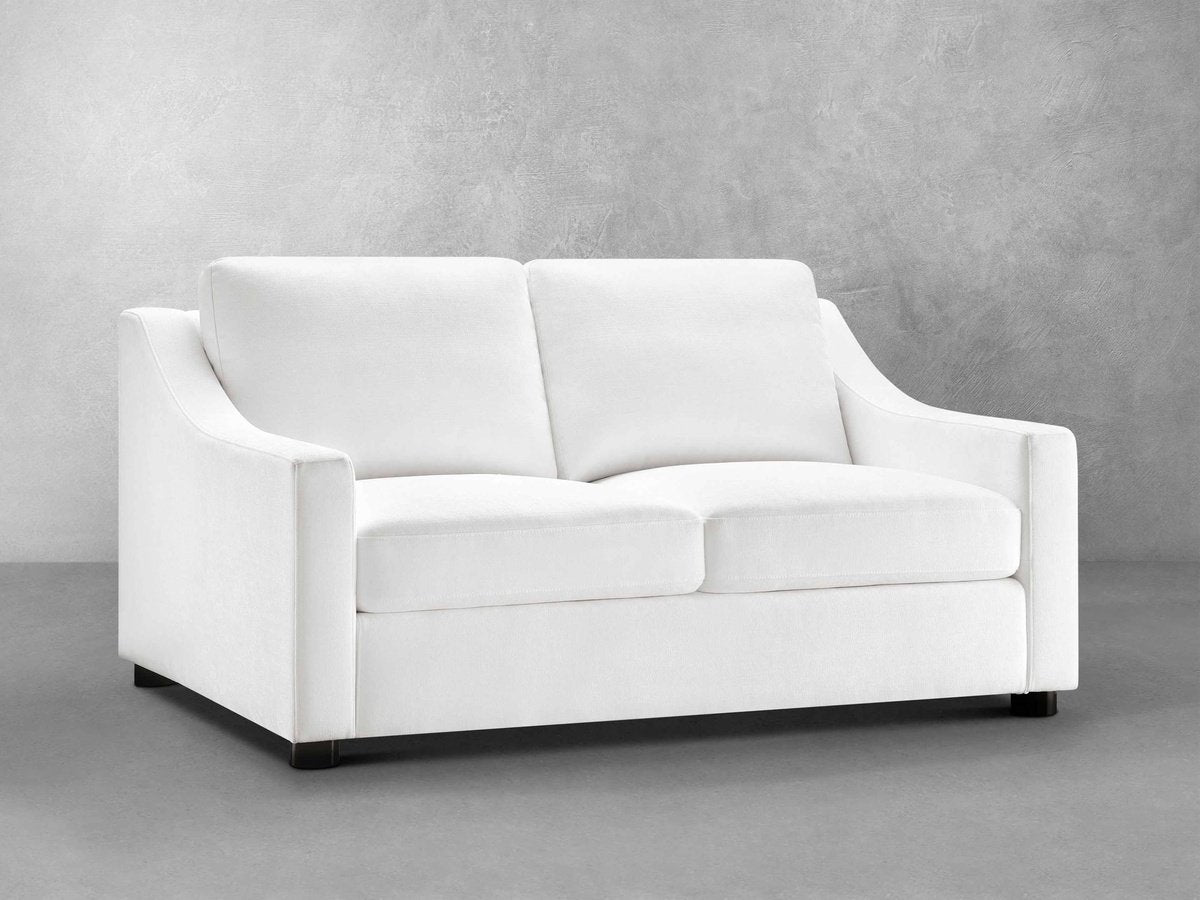 Larissa Fabric Loveseat - White