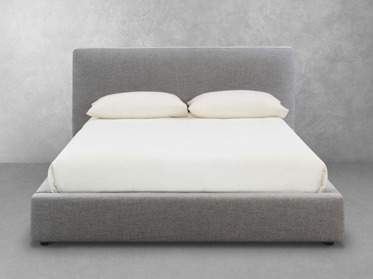 Luxe Upholstered Bed - Gray - Queen