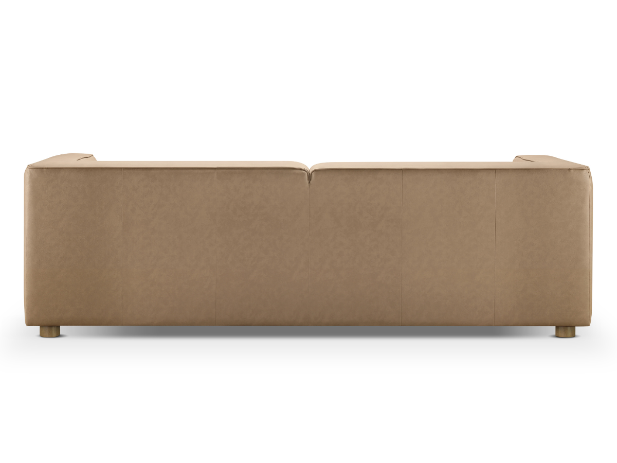 Matteo Nubuck Leather Sofa - Saddle
