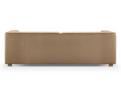 Matteo Nubuck Leather Sofa - Saddle
