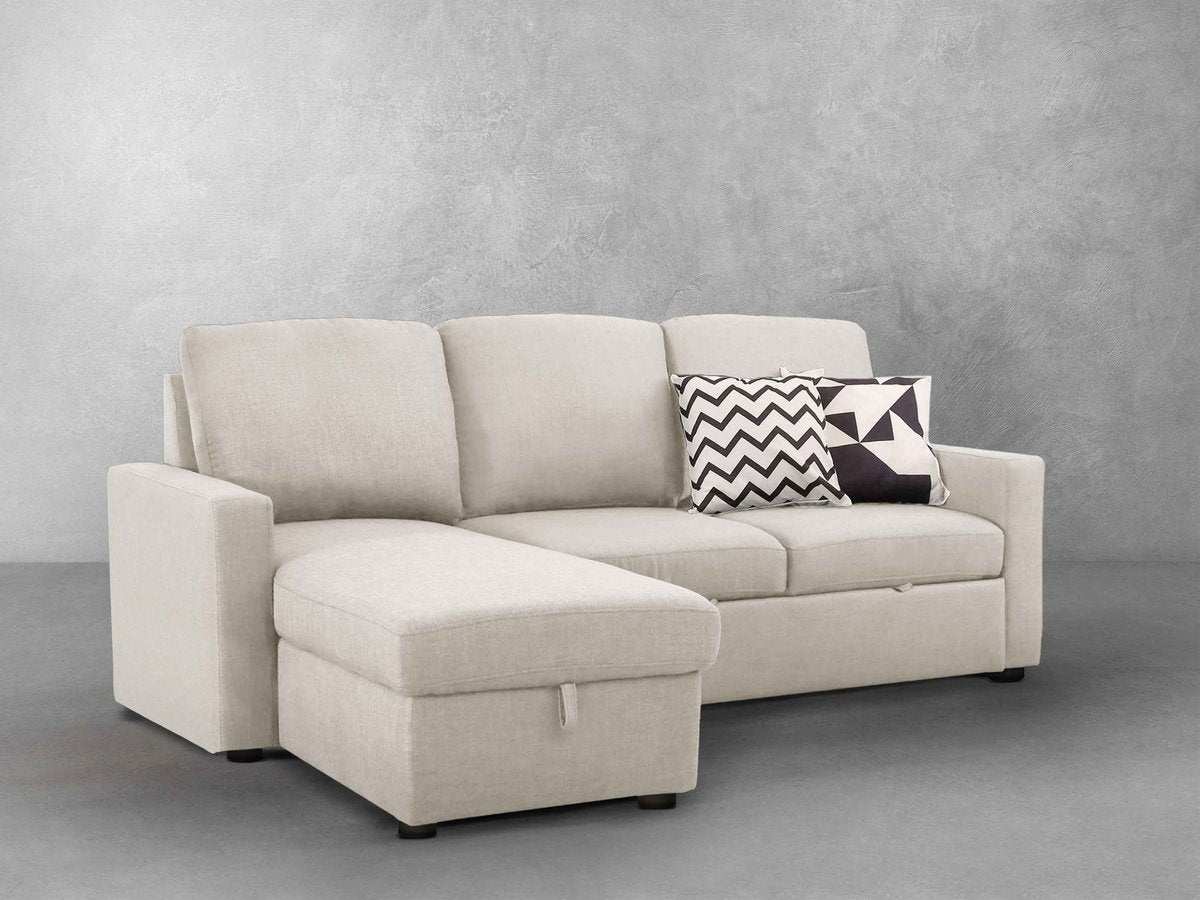 Newton Reversible Storage Sofa Bed Sectional - Beige