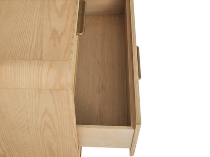 Pauline 6-Drawer Oak & Natural Cane Dresser - Blonde