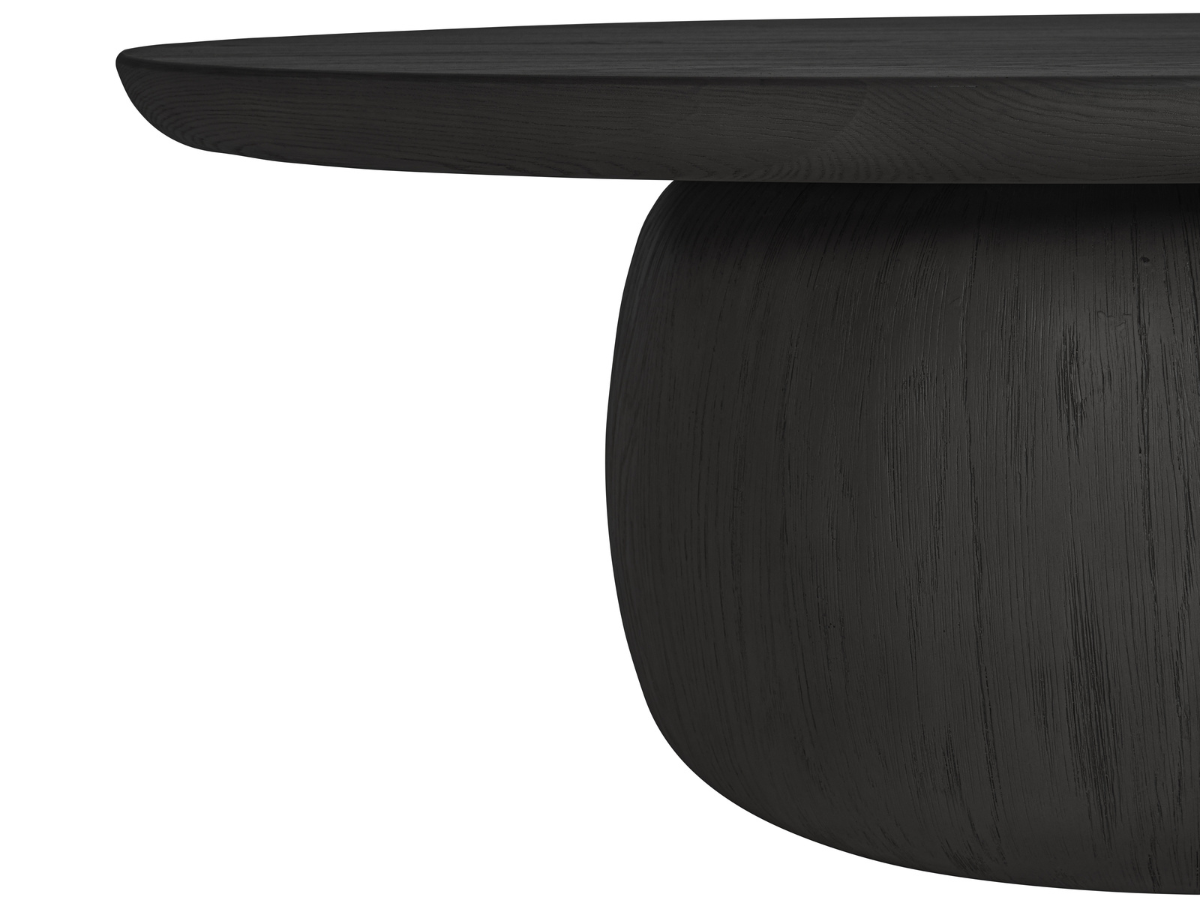 Pauline 46"W Oak Coffee Table - Black