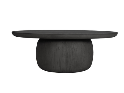Pauline 46"W Oak Coffee Table - Black