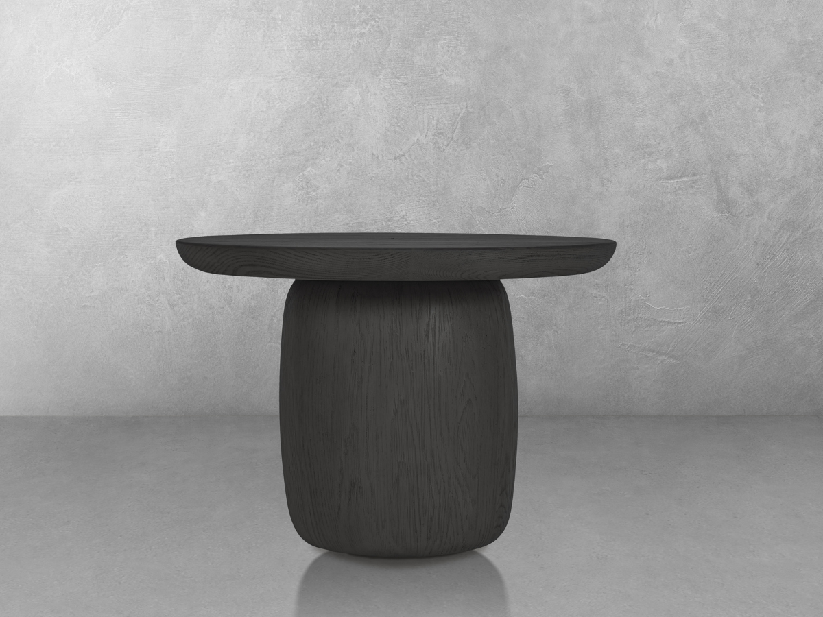 Pauline Oak End Table - Black