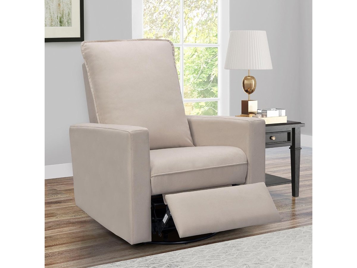 Reagan Power Swivel Glider Recliner, Beige Default Title