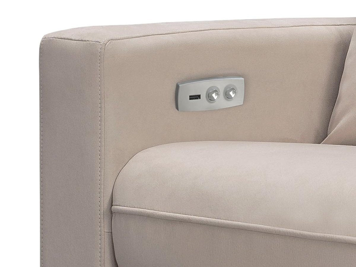 Reagan Power Swivel Glider Recliner, Beige Default Title