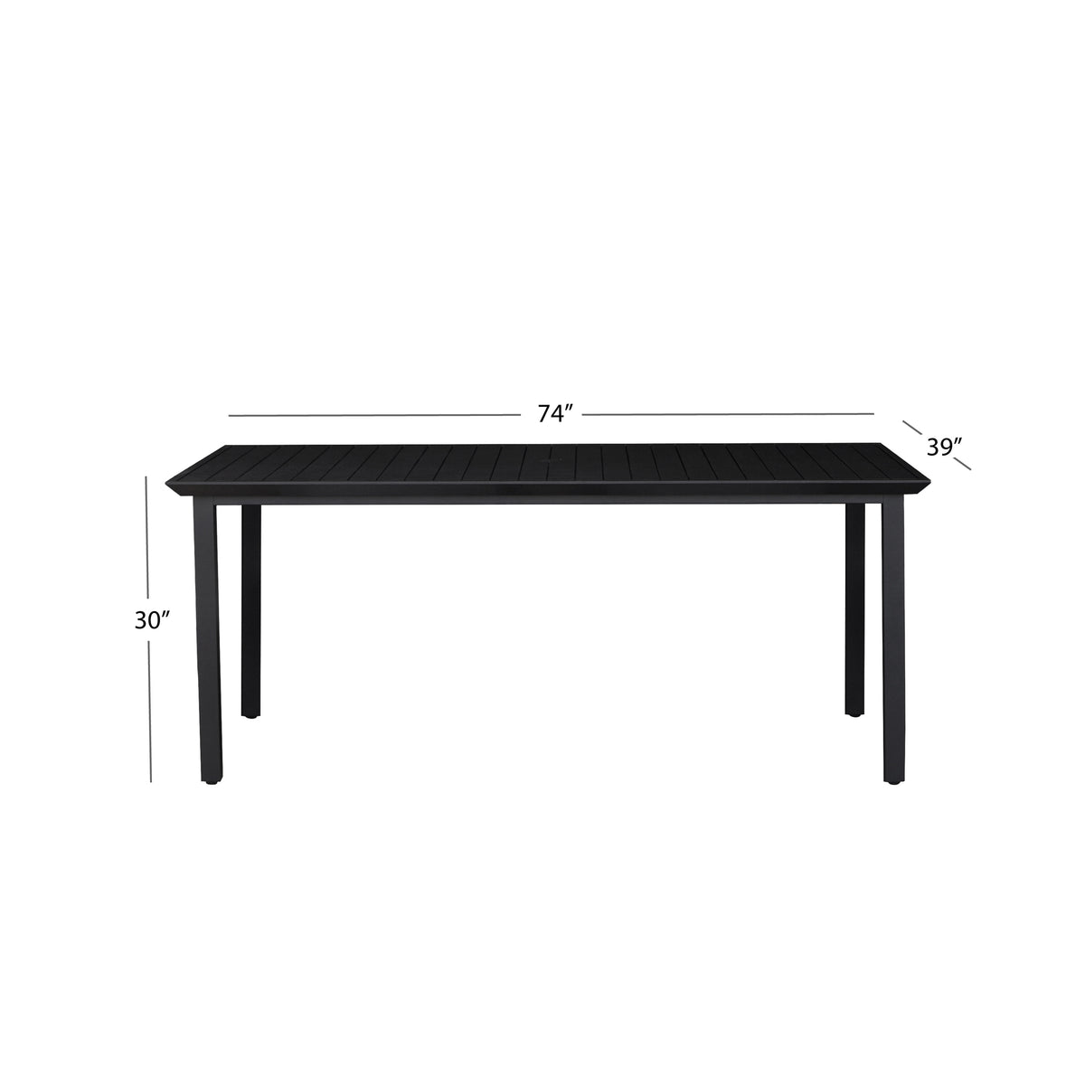 Santino® Outdoor 74" Rectangle Dining Table