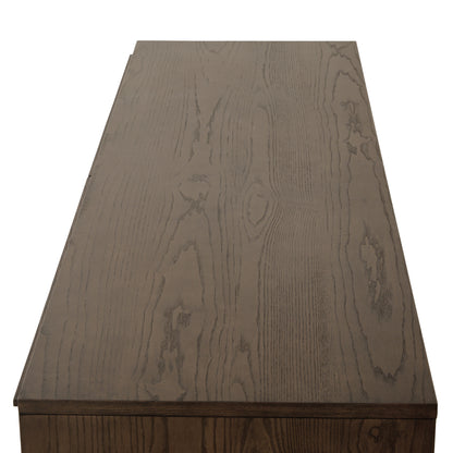 Sawyer Oak & Grasscloth Dresser, Brown