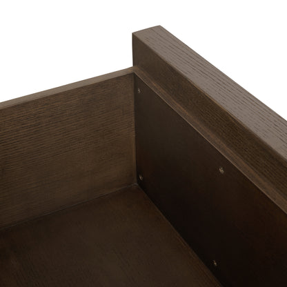 Sawyer Oak & Grasscloth Dresser, Brown