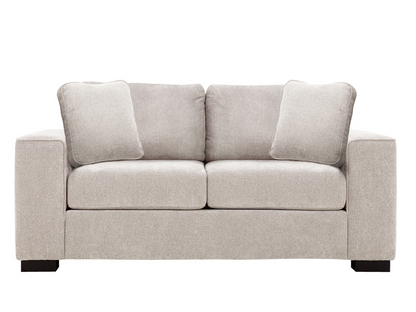 Tamora Fabric Loveseat - Light Gray