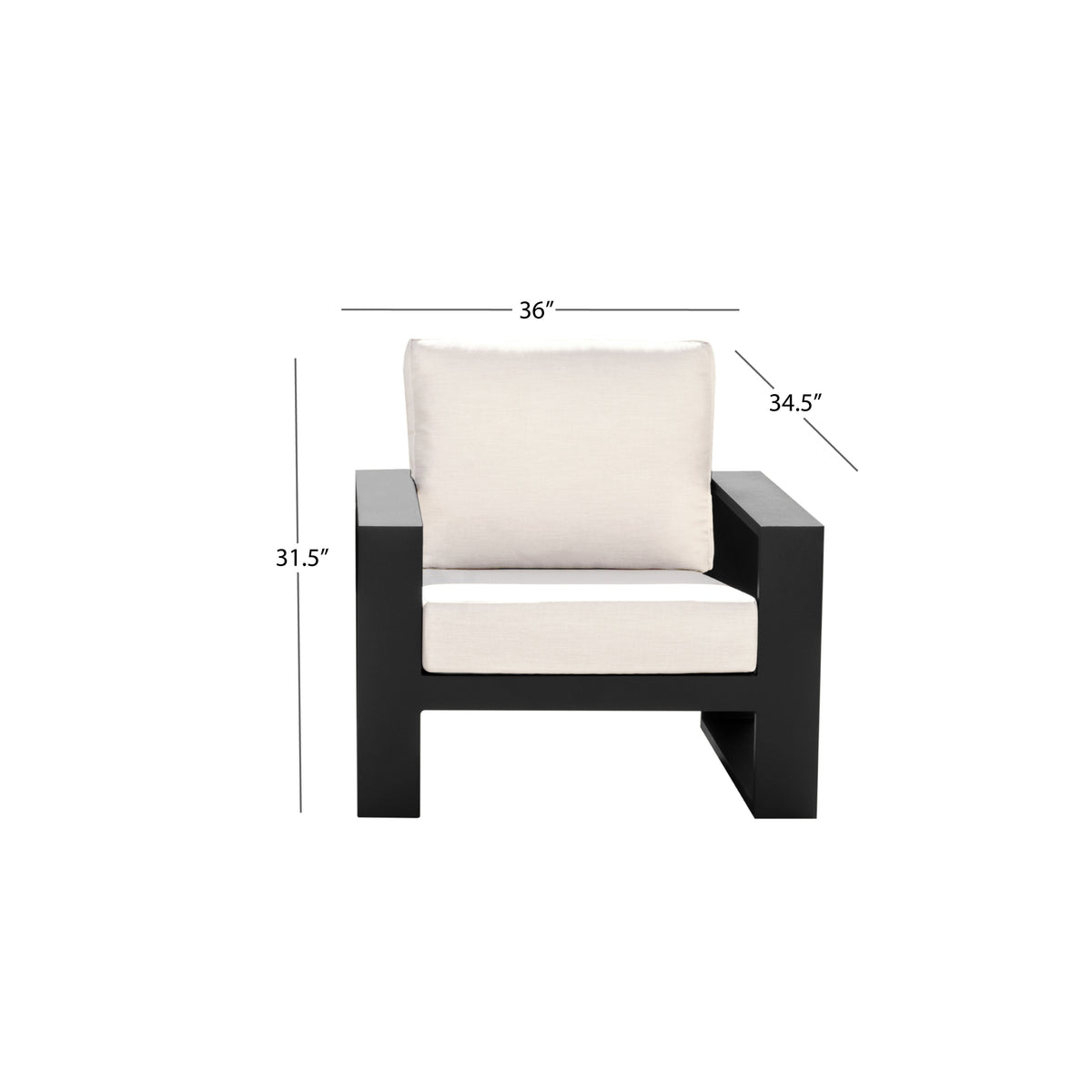 Torren Armchair (2-pack) - White