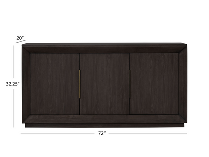 Goodwin 70" Multi-Use Oak Console, Espesso