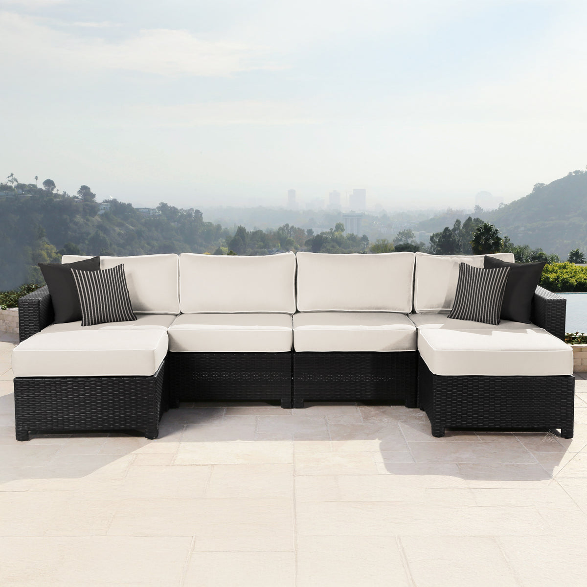 Monaco 6-pc Modular Sectional - Ivory