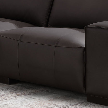Teagan 6-pc Leather Modular Sectional  - Brown