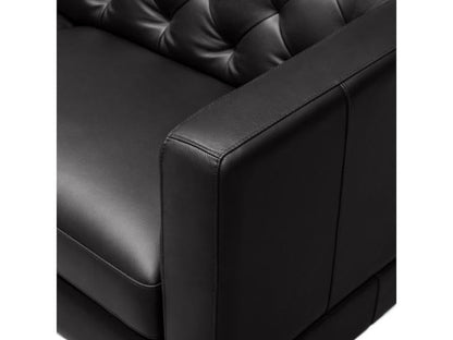 Margaret Leather Chair - Black