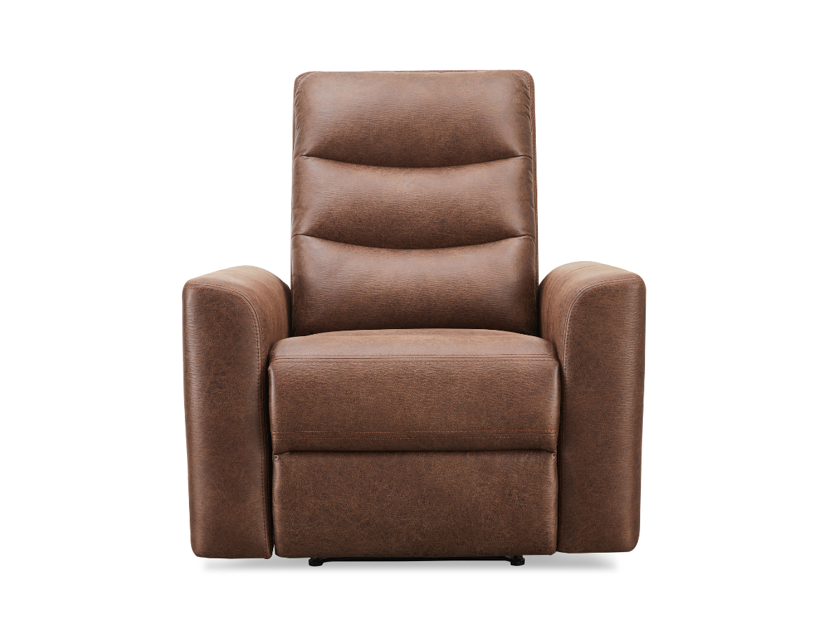 Bentley Fabric Manual Recliner - Brown