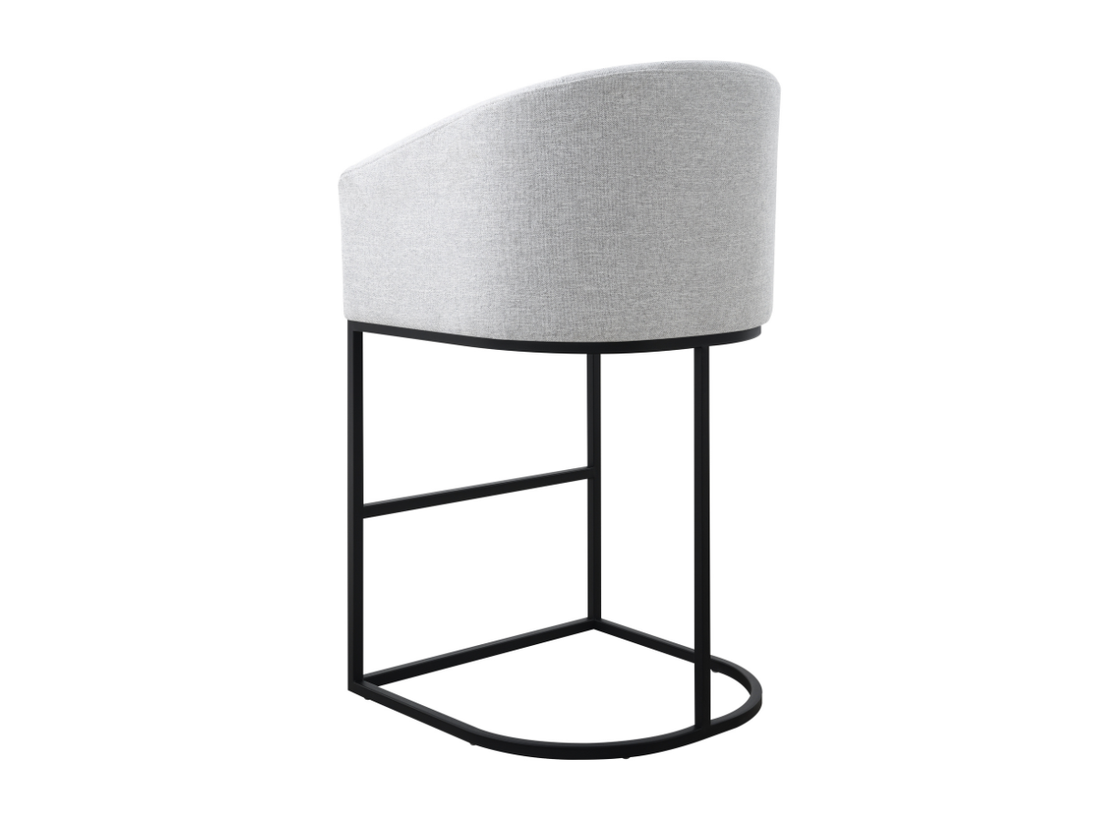 Jace Upholstered Bar Stool - Light Gray