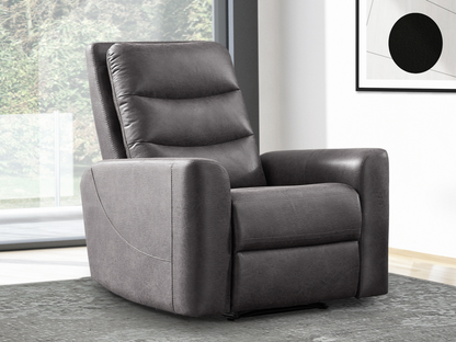 Bentley Fabric Manual Recliner - Gray