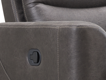 Bentley Fabric Manual Recliner - Gray