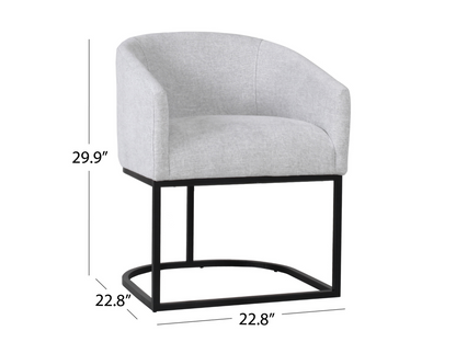 Jace Upholstered Dining Chair - Light Gray
