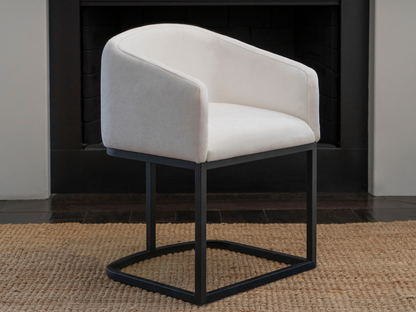 Jace Upholstered Dining Chair - White