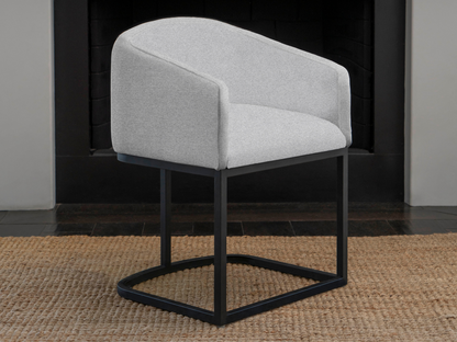 Jace Upholstered Dining Chair - Light Gray