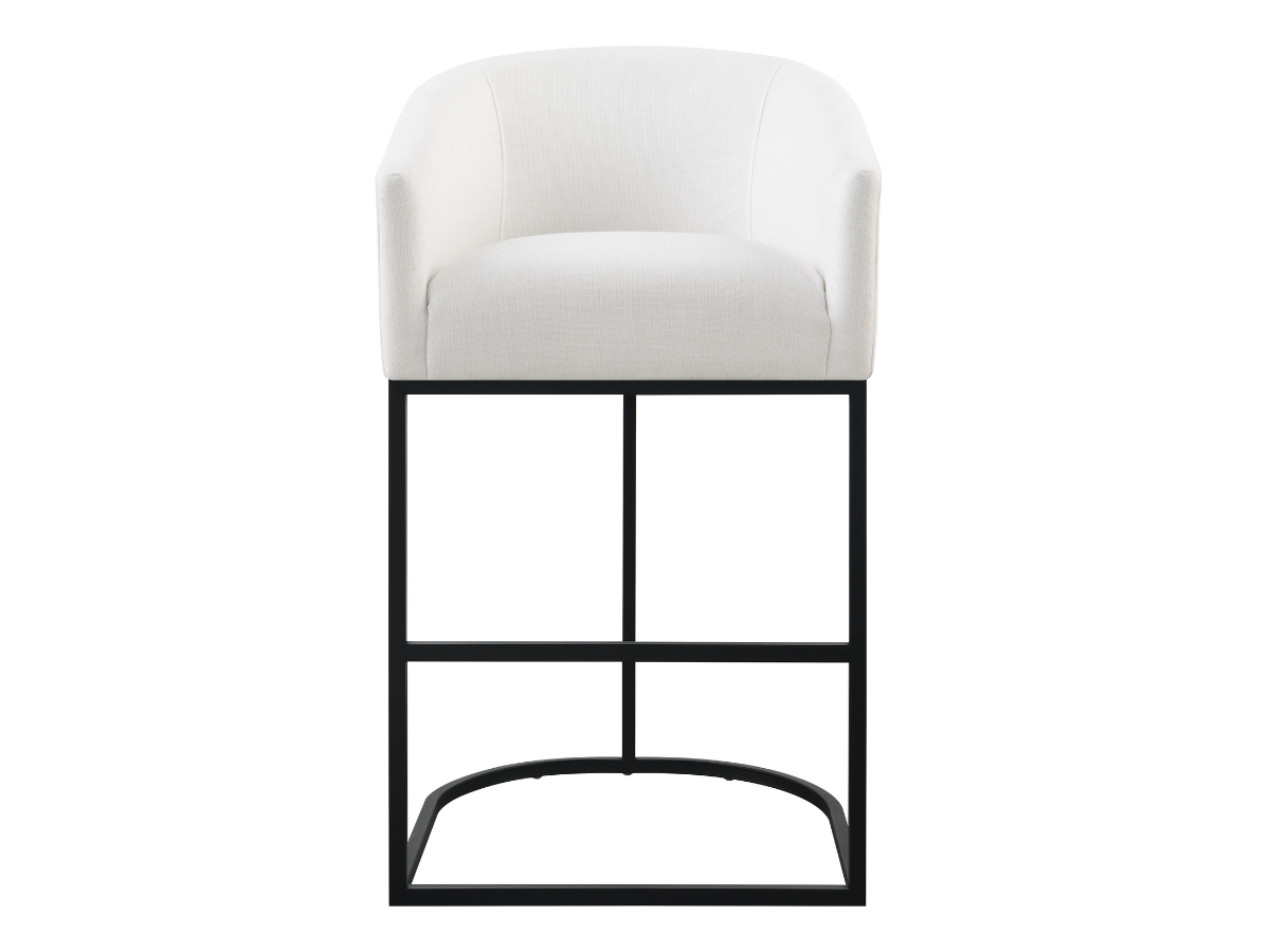 Jace Upholstered Bar Stool - White