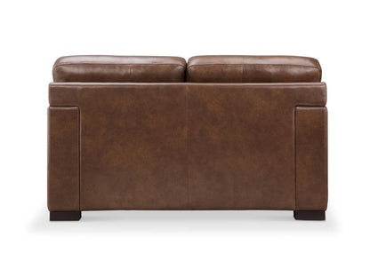 Astoria Leather Loveseat - Brown