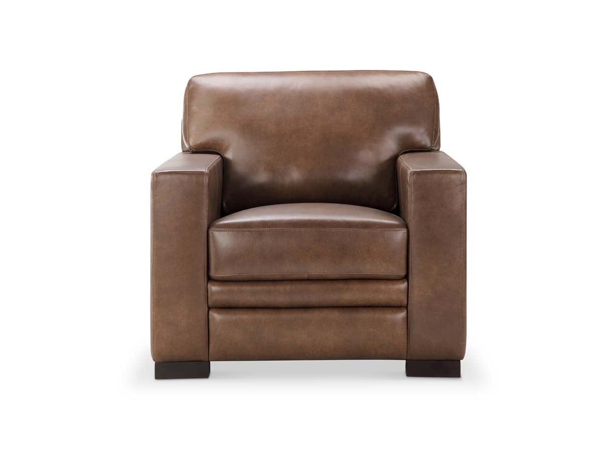Astoria Top Grain Leather Chair - Brown