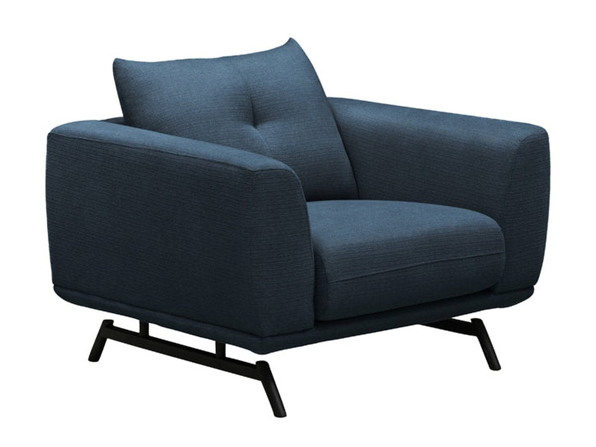 Delaney Fabric Chair - Navy Blue