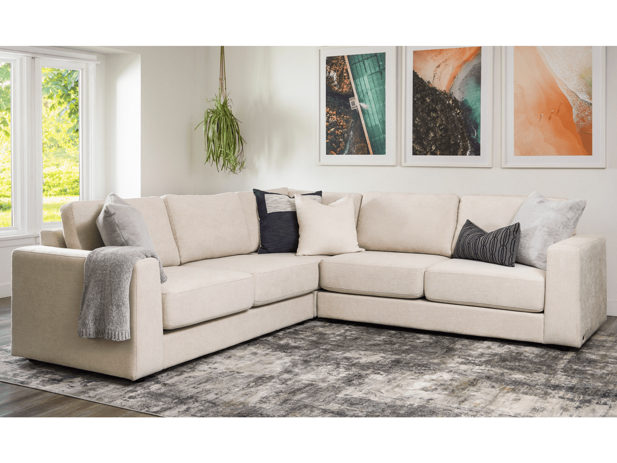 Elliot Fabric Sectional - Beige