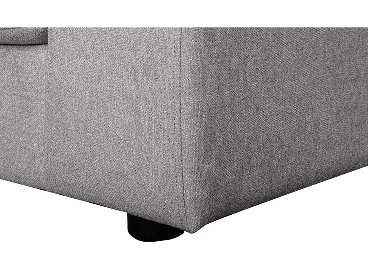Elliot Fabric Chair - Light Gray