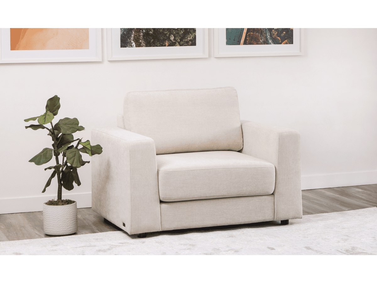 Elliot Fabric Chair - Beige