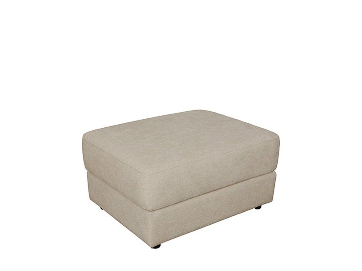Elliot Fabric Ottoman - Beige